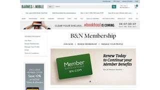 B&N | Renew Membership - Barnes & Noble