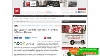 B&N Upgrades PubIt! to Nook Press, A New Self-Publishing Platform