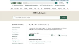 NOOK Tablet - Connect to Wi-Fi - Barnes & Noble