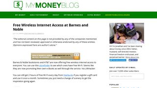 Free Wireless Internet Access at Barnes and Noble — My Money Blog