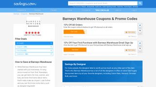 10% Off Barneys Warehouse Coupons, Promo Codes & Deals 2019 ...