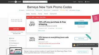 15% Off Barneys New York Coupons & Promo Codes - February 2019