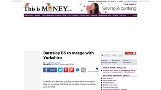 Barnsley Building Society to merge with Yorkshire Building Society ...