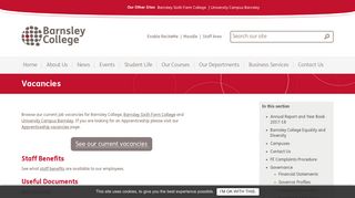 Vacancies | Barnsley College