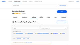 Working at Barnsley College: Employee Reviews | Indeed.co.uk