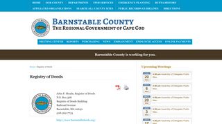 Registry of Deeds - Barnstable County : Barnstable County