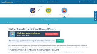 Bank of Baroda Credit Card Reward Points: How to Earn, Redeem