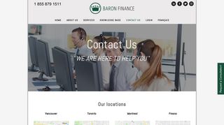 Baron Finance - Contact Us