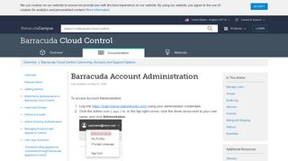 Barracuda Account Administration | Barracuda Campus