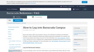 How to Log into Barracuda Campus | Barracuda Campus