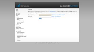 Log In - BarracudaCentral.org - Technical Insight for Security Pros