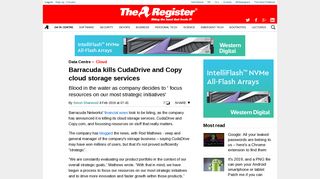 Barracuda kills CudaDrive and Copy cloud storage services • The ...