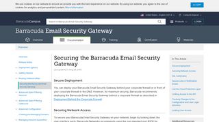 Securing the Barracuda Email Security Gateway | Barracuda Campus