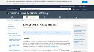 Encryption of Outbound Mail | Barracuda Campus
