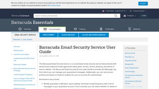 Barracuda Email Security Service User Guide | Barracuda Campus