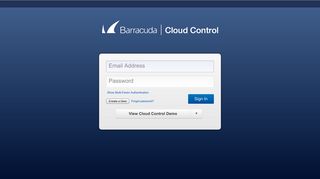 Sign In > Barracuda Networks - Barracuda Login