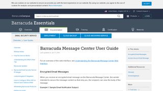 Barracuda Message Center User Guide | Barracuda Campus