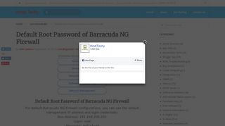 Default Root Password of Barracuda NG Firewall - Hindi Techy
