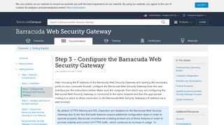 Step 3 - Configure the Barracuda Web Security Gateway | Barracuda ...
