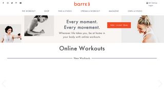 Preview & Watch barre3® Online Workouts & Videos | barre3® Official ...
