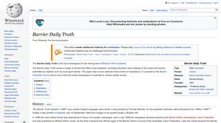 Barrier Daily Truth - Wikipedia