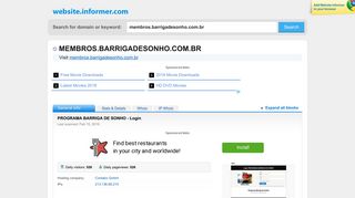 membros.barrigadesonho.com.br at WI. PROGRAMA BARRIGA DE ...