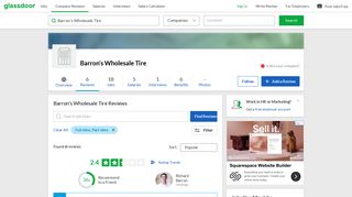 Barron's Wholesale Tire Reviews | Glassdoor