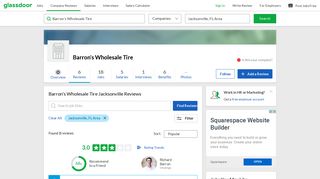 Barron's Wholesale Tire Reviews in Jacksonville, FL | Glassdoor