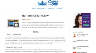 2018 Barron's GRE Review - CRUSH The GRE