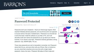 Password Protected - Barron's