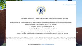 How do I login for the first time? - Barstow Community College