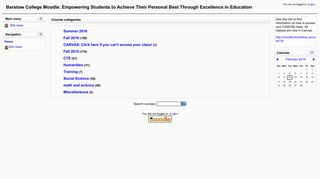 Barstow College Moodle: Empowering Students to Achieve Their ...