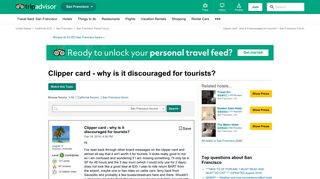 Clipper card - why is it discouraged for tourists? - San Francisco ...