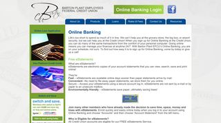 Online Banking - Barton Plant Employees Federal Credit Union