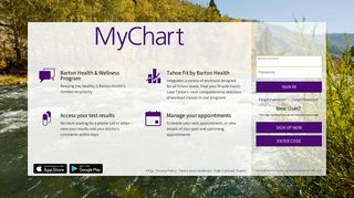 MyChart - Login Page - Barton Health