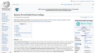 Barton Peveril Sixth Form College - Wikipedia