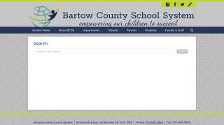 Search - Bartow County School System