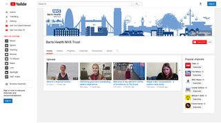 Barts Health NHS Trust - YouTube