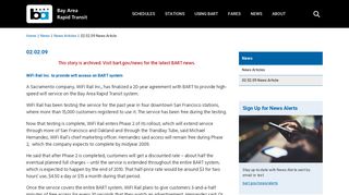 WiFi Rail Inc. to provide wifi access on BART system | bart.gov