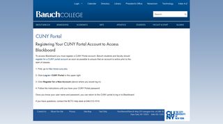 CUNY Portal - Baruch College
