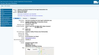 Barwo Homestead - HSD - Site Details - Human Services Directory