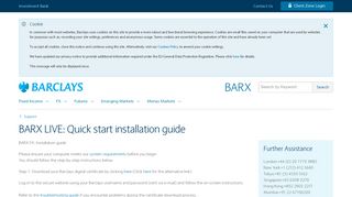 BARX LIVE: Quick start installation guide
