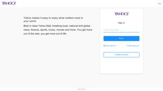 Sign in - Yahoo - login