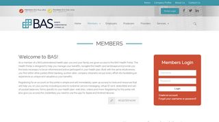 Members – BAS Health | Benefit Administrative Systems | Health Care ...
