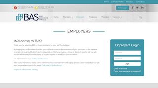 Employers – BAS Health | Benefit Administrative Systems | Health ...