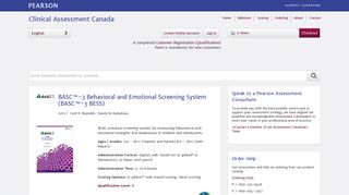BASC™-3 Behavioral and Emotional Screening System (BASC™-3 ...