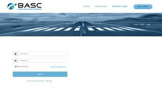 BASC - Login - Business Aviation Safety Consortium