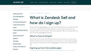 What is Zendesk Sell and how do I sign up? – Base Support
