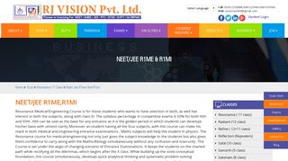 NEET/JEE R1ME & R1MI | RJ VISION