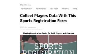 Collect Players Data With This Sports Registration Form | Placeit Blog